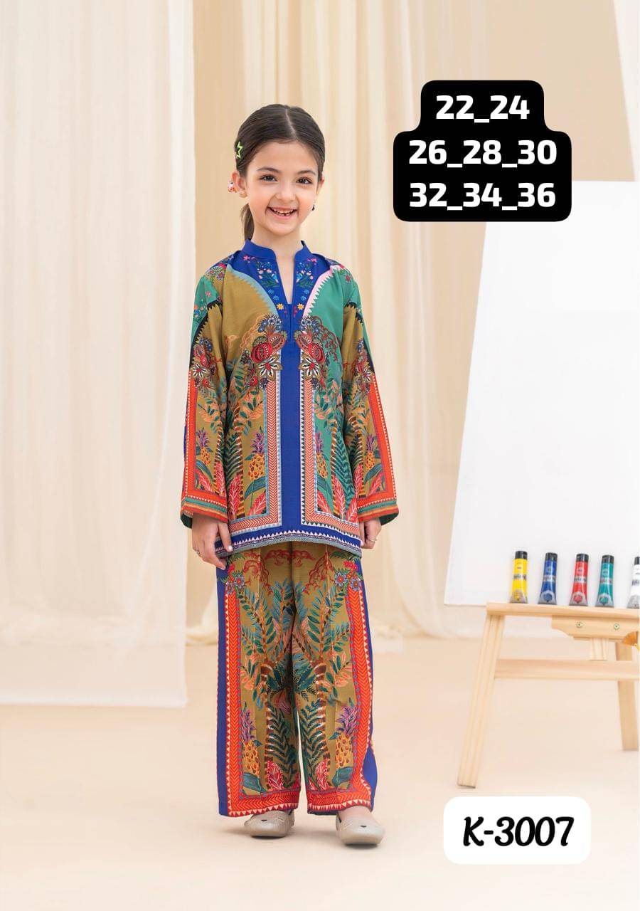 K-999 Kids Collection By Fashid Beautiful Festive Suits Stylish Colorful Fancy Casual Wear Premium Imported Mal Satin Stitched Dresses At Wholesale Price